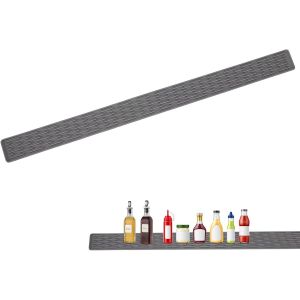 Eryi-Tapis Égouttoir Étroits, Tapis De Robinet Pour Évier De Cuisine, Tapis Egouttoir Vaisselle Absorbant En Silicone, Antidérapant Tapis De Drainage Pour Séchage Et Protection D'évier, Gris Clair - Neuf