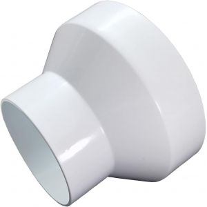 Réducteur Conduits en ABS - 110mm à 100mm Adaptateur Universel pour Tuyau de Ventilation - Connecteur de Réduction (110mm auf 100mm) - Neuf