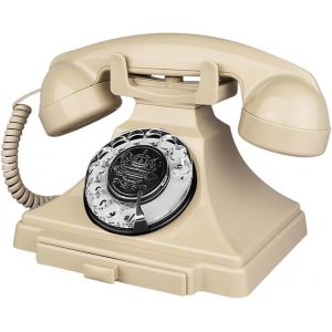 Téléphone Fixe Rétro, Téléphone Filaire Antique Vintage, Cadran Rotatif Des Années 1930, Téléphone Décoratif À L'Ancienne Mode Pour Personnes Âgées, Téléphones Rotatifs Basiques Pour La - Neuf