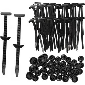 VornixorSarlshop-Serre Cable, Attache Autobloquante Robuste Universelle en Nylon 100 Pi&egrave;ces Cable Tie Buckle Attache Rapide Boucle de Cravate C&acirc;ble UV Flex Serre pour R&eacute;parations Auto Maison Jardin - Neuf