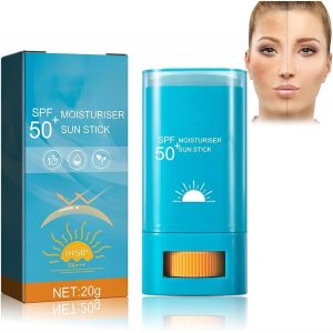 Checarzhn--No1-Crème Solaire,Bâton De Protectionsolaire,Crème Solairevi ,Sticksolaire Vi Et Corps,Vi Corps Crèmesolaire Résistant À L'eau,Stick Solairesolide,Sunscreen Stick - Neuf