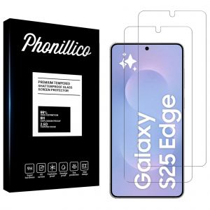 Verre Trempé pour Samsung Galaxy S25 EDGE [Pack 2] Film Vitre Protection Ecran Phonillico® - Neuf