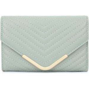 Portefeuille Femme en Cuir PU Moyen Porte Monnaie Slots, Porte Feuilles pour Femme Court avec Porte-Monnaie Zipp&eacute; et Portefeuilles Pochette Femme,Porte-Monnaie Carte &agrave; Trois Volets - Neuf