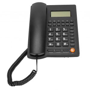 T&eacute;l&eacute;phone fixe d'h&ocirc;tel avec identification de l'appelant Luminosit&eacute; r&eacute;glable Batterie gratuite pour une utilisation au bureau &agrave; domicile - Neuf