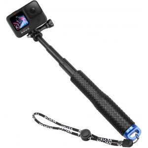 Perche &agrave; Selfie pour cam&eacute;ra GoPro, 19 Rallonge r&eacute;glable Monopode p&ocirc;les pour GoPro Hero 12/Hero 11 /Hero 10/Hero 9/Hero 8/Hero 7 6 5 Black SJCAM Xiaomi Yi DJI OSMO Action Cam Insta360 One R 4K - Neuf
