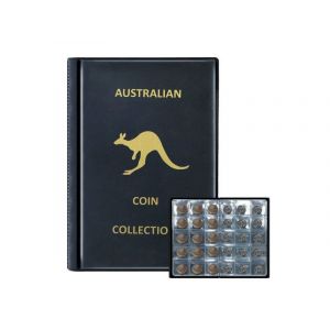 Album De Collection De Pi&egrave;ces De 240 Pochettes Noir - Porte-Monnaie Pour Pi&egrave;ces De 42 Mm, Pvc, Robuste Et S&eacute;curis&eacute; - Neuf