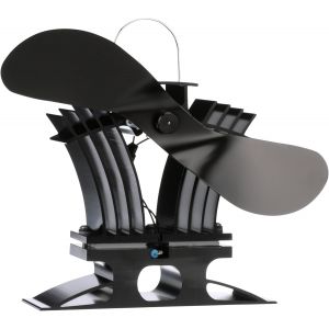 Ulteronixshop-BelAir Ventilateur de po&ecirc;le - Technologie basse temp&eacute;rature - 140 CFM Id&eacute;al pour po&ecirc;les &agrave; gaz et granules - Aliment&eacute; &agrave; la chaleur, Circulation d'air efficace & &eacute;conomies de combustible - Neuf