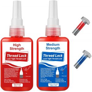 Mevronisshop-Frein Filet Fort 100ml, Moyenne Et Haute Intensit&eacute; Frein Filet Antirouille Et Anti-L&acirc;che, Frein Filet Bleu Pour Combler Les Espaces Et Serrer Les Boulons, &Eacute;crous - Neuf