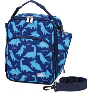 SHILIU-Sac Isotherme Repas Enfants, Sac à Lunch Portatif Réutilisable Sac à Main de Déjeuner avec Poches pour Bouteilles Sac a Tart[ - Neuf