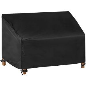 Letnerny-Housse De Protection Pour Banc De Jardin En Polyester 210d ¿¿Tanche 2 Places 134 X 70 X 60/88 Cm - Neuf