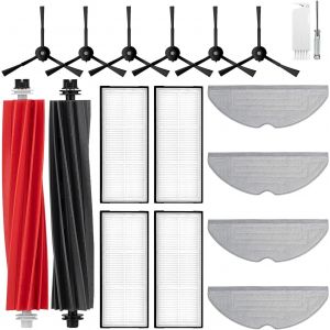 Accessoires de Rechange pour S8/S8+/S8 Plus,2 Brosse Principale en Caoutchouc,4 Hepa Filtre,4 Serpillière,6 Brosse Latérale - Neuf