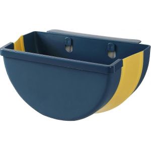 Poubelle de cuisine suspendue poubelle murale (bleu fonc&eacute;) - Neuf
