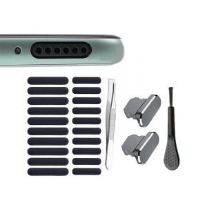 Kit De Protection Anti-Poussi&egrave;re Pour Haut-Parleur Iphone - Gris - Neuf