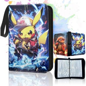 Mdy-2025 Nouveau Classeur Carte Grande,65 Pages 520 Pochettes Pour Cartes Amovibles,Cuir Pu Imperméable,Livre À Collectionner Pour Enfants ((Albums Pour Cartes À Collectionner 2) - Neuf