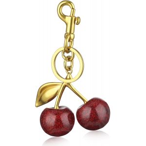 KAL-Breloque De Sac Cerise, Pendentif De Sac Cerise Pour Femme, Porte Clés Pendentif Pour Sac À Main, Sacs, Sacs À Main, Portefeuilles, Sacs À Dos, Breloques De Sac - Neuf