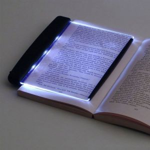 Lampe De Lecture Plate &Agrave; Led Transparente Pour Lire Au Lit La Nuit (Noire) - Neuf