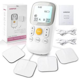 Electrostimulateur Musculaire - Prorelax - Tens Et Ems - 5 Programmes De Massage - 4 &Eacute;lectrodes - Blanc - Neuf