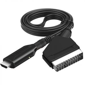 C&acirc;ble P&eacute;ritel vers HDMI pour Magn&eacute;toscope VHS &iquest; Branchez votre Magn&eacute;toscope sur TV HDMI &iquest; 720p / 1080p &iquest; Stra&szlig;e Tech&reg; - Neuf