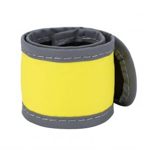 Sport Night Running S&eacute;curit&eacute; Brassard R&eacute;fl&eacute;chissant Bracelet Lumineux Ceinture De Bras Sangle (Jaune) - Neuf