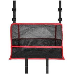Filet de rangement pour sac à main de voiture (rouge), organiseur de dossier de siège en maille grande capacité pour sac à main, téléphone, documents - Neuf