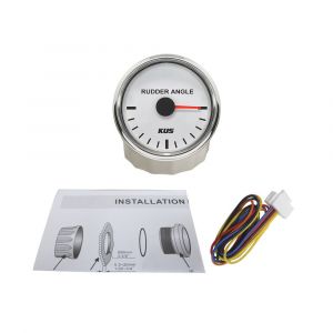 Kus-Jauge D'indicateur D'angle De Gouvernail Marin,Rétroéclairage Rouge Et Jaune,Universel,Bateau,Yacht,Soleil,52mm,85mm,12v,24v-52mm-Ws - Neuf