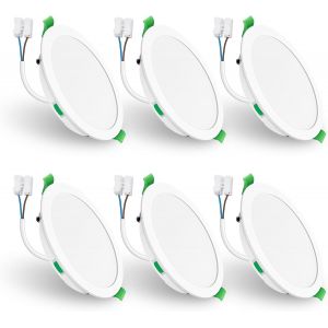 Alusso Lighting Spot Led 12v,3cct 4w 270lm Mini Spot Led Encastrable Pour Sous Armoire, Cuisine, Camping-Car, Caravane, Toit,Lot De 6,Nickel - Neuf