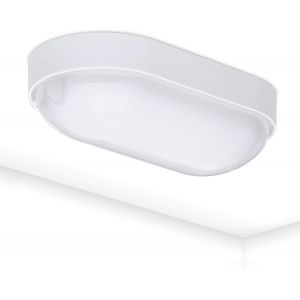 TIANYI-Oktaplex LED Lampe de cave BASE 9W 800Lm IP65 Blanc neutre 4000K Lampe ovale Applique murale Plafonnier blanc - Neuf