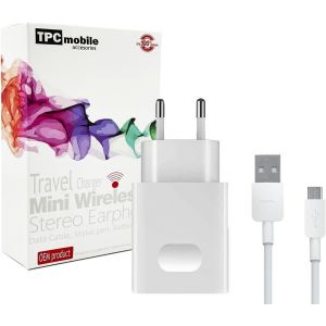 Eryi-Chargeur Secteur 10 W + Câble Micro-Usb Pour Huawei Y5, Y5p, Y6, Y6s, Y6p, Y7, Y7p, Y8s, Y9, P40 Lite E, P8 Lite, P Smart - Neuf