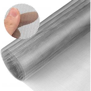 Yemaesre-Grillage Métallique À Mailles Fines, En Acier Inoxydable 304 20 Mailles, 40 X 248 Cm, Largeur Des Mailles 1 Mm, Épaisseur Du Fil 0,25 Mm, Fil De Volière, Lapin, Campagnols, Empêche Souris, I - Neuf