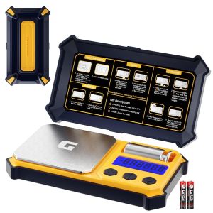 Balance num&eacute;rique de poche 300g x 0.01g, petite balance portable de pr&eacute;cision, poids num&eacute;rique en grammes et en onces pour les bijoux, les poudres et les m&eacute;dicaments, avec poids de 50g - Neuf