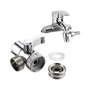 Robinet de douche inverseur &agrave; 3 voies, laiton massif, raccords filet&eacute;s de 0,5 pouce - Neuf