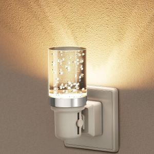 Prise Electrique Avec Capteur De Cr&eacute;puscule, 1 Prise Veilleuse Led Dimmable 0-100lm, 3000k Blanc Chaud, Veilleuse Enfant Pour Chambre, Couloir, Escalier, Cuisine, Salon - Neuf