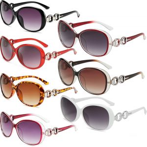 Asas-Lot De 7 Paires Lunettes De Soleil Femme Gross Lunettes De Soleil Pas Cher Femme Retro Lunettes Uv400 À La Mode Et Lunette De Soleil Classique - Neuf