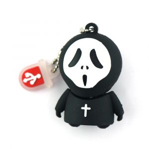 KALPZ-Cl&eacute; Usb Fant&ocirc;me De Dessin Anim&eacute;, Disque U 4 Go 8 Go, 16 Go 32 Go, 64 Go 128 Go De M&eacute;moire, Cl&eacute; Usb, Cr&acirc;ne Mignon, Pour Halloween,128 Go,Green - Neuf