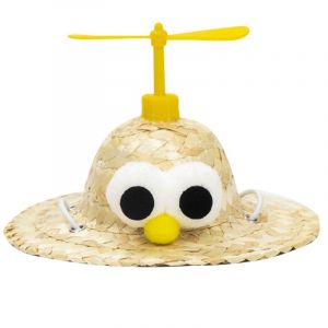 (Yeux Jaunes-S) Petit Chapeau De Soleil En Paille Pour Animaux De Compagnie, Joli Chapeau De Costume Pour Faire - Neuf