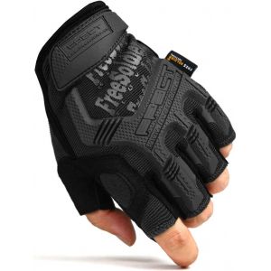 Gants De Moto, Gants De Sports De Plein Air Demi-Doigts Protection Des Articulations Dures Pour Scooter De Motocross Escalade Chasse Paintball Gants Tactiques - Neuf