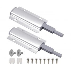 Ferme-porte magn&eacute;tique &agrave; poussoir, lot de 2, durable et r&eacute;glable - Neuf