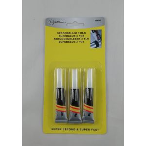Lot de 3 Tubes de Colle Super Glue Instantan&eacute;e Surpuissante - Neuf