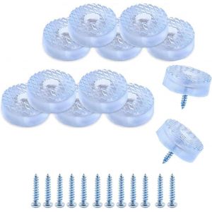 Pieds En Caoutchouc Vissables, Pieds Pour Meubles, Pieds D'armoire, Pieds En Caoutchouc Transparent, Pieds Ronds, Pieds En Caoutchouc, Protection Des Pieds De Meubles, Avec Vis, Pour Bureau, - Neuf