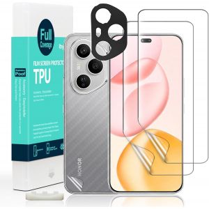 LORANKA-pour Honor 400 Pro 5G 2 Pi&egrave;ce TPU Protection,film souple flexible,avec 1 Pi&egrave;ce Protection Cam&eacute;ra,1 Pi&egrave;ce Film Arri&egrave;re,facile installer - Neuf