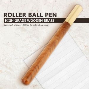 Stylo a bille en laiton et bois de haute qualite, papeterie d'ecriture, fournitures de bureau, affaires #3 - Neuf