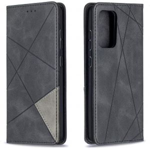 Mdy-Coque Pour Samsung Galaxy A52 5g, Housse Portefeuille En Cuir Etui De Protection Avec Slim Tpu Silicone Bumper Antichoc Magnétique Flip Case, Porte Cartes Avec Fonction Support Cover (Noir) - Neuf