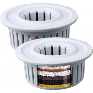 Paquet de 2 Cartouches Filtrées de Douche,Cartouche Filtrante de Remplacement pour Pomme de Douche à Plusieurs étages -Filtre de Douche Universel à Haut Rendement le plus Durable - Neuf