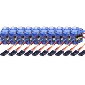 10PCS SG90 9G Mini Servo Servomoteur Pour Avions RC Bras Robot Servo Commande Pour L'Air - Neuf
