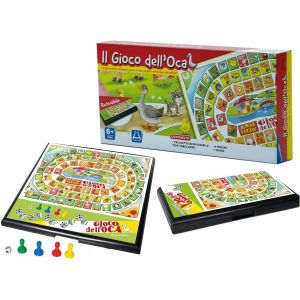 ChenQuanSarl-Jeu D'Oie Pour Les Enfants Jeu D'Oie De Table Mallette De Jeu Refermable Jeu De Table De Soci&eacute;t&eacute; Pour Toute La Famille - Neuf