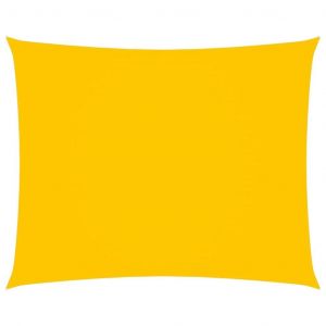 Voile Toile D'ombrage Parasol Tissu Oxford Rectangulaire 3,5 X 4,5 M Jaune Helloshop26 02_0009643 - Neuf