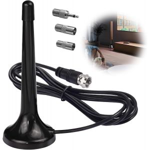 MEVRONISSHOP-Antenne Radio FM/Dab 75 Ohm T&eacute;lescopique, R&eacute;ception Haute Pr&eacute;cision, Base Magn&eacute;tique Ultra Stable, Installation Plug & Play, Compatible avec R&eacute;cepteurs St&eacute;r&eacute;o, Syst&egrave;mes Hi-FI, Radios Por - Neuf