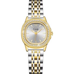 Shiba-Montre Femme Acier Inoxydable Montre Bracelet Avec Strass - Montre Analogique Femme Petit Cadran[340] - Neuf