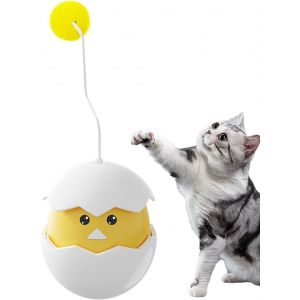 KAL-Jouet Balle Pour Chat - Jouet Automatique Roulant Pour Chaton | Jeu De Poule Mobile Sonore Anti-Ennui Pour Chaton Et Toutes Races - Neuf