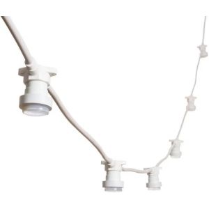 Jgd-Guirlande Lumineuse Ext&eacute;rieure, 10 Douilles E14, Ip54 &Eacute;tanche, 5m Extensible, Noir, C&acirc;ble De Connexion Pour Jardin, Patio, F&ecirc;tes - Neuf